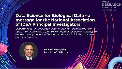 Data Science for Biological Data - National Association of IDeA Principal Investigators