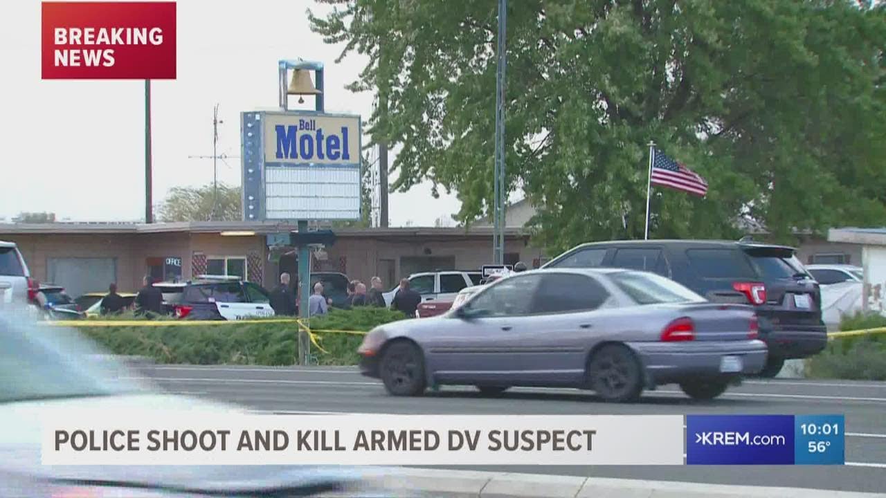 Suspect shot by police near Airway Heights motel dies - YouTube