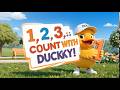 Learn Numbers 1 to 5 with Ducky! Counting Fruits & Veggies | Episode 1