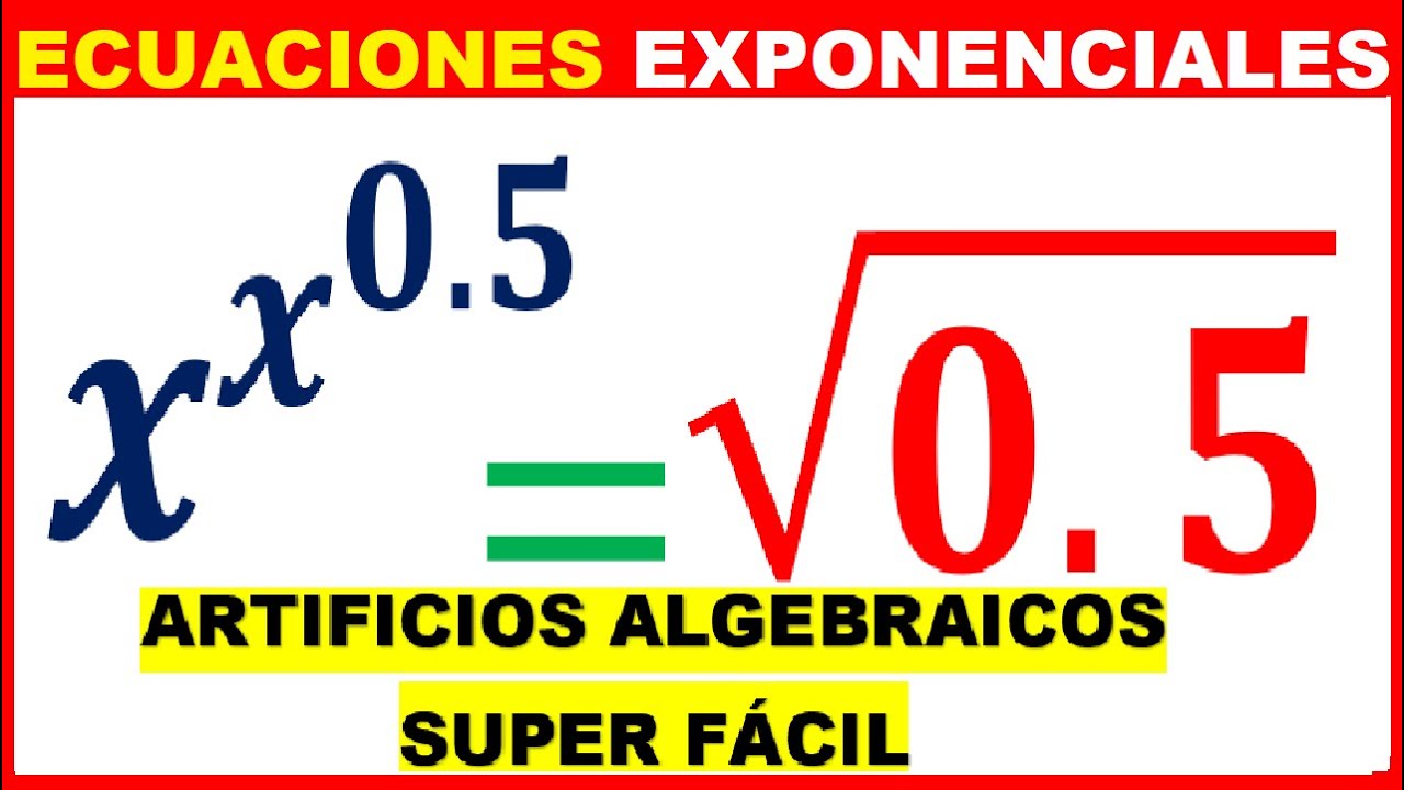 🚀 ECUACIÓN EXPONENCIAL con RAÍZ 👉 [ NIVEL AVANZADO] SUPER FÁCIL✔
