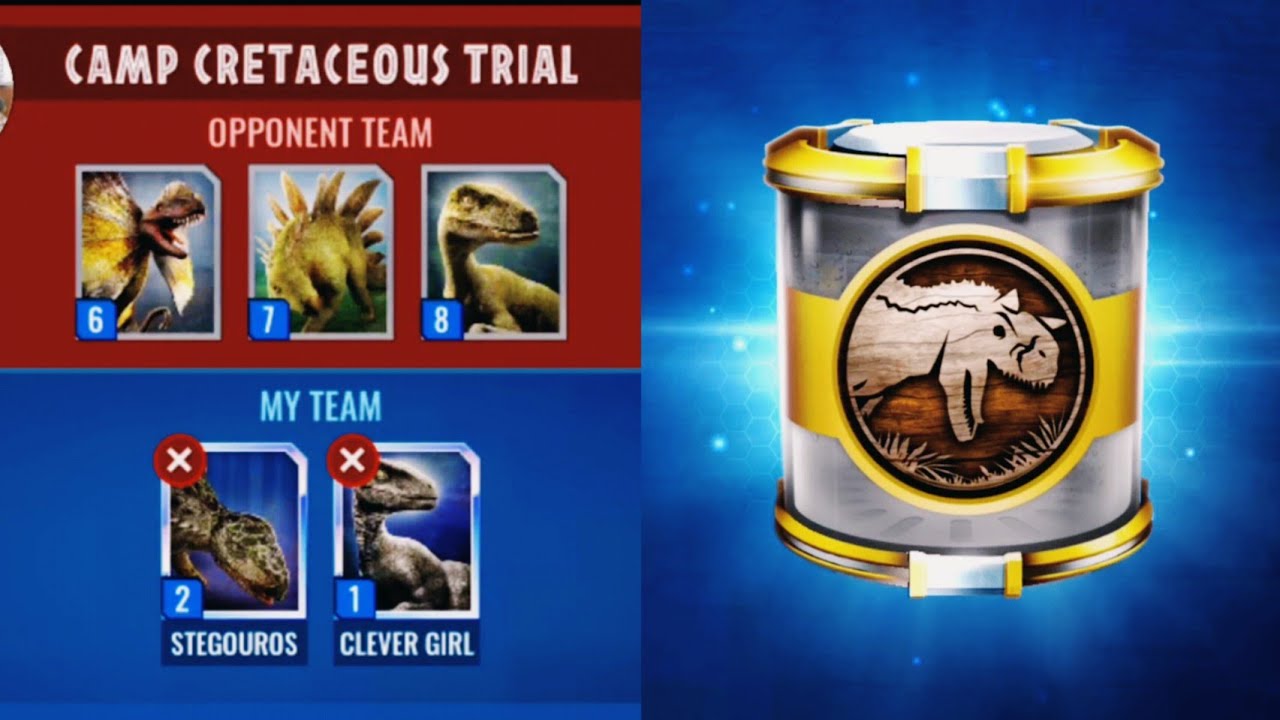 Omega dinosaurs fight Camp cretaceous trial Jurassic world alive