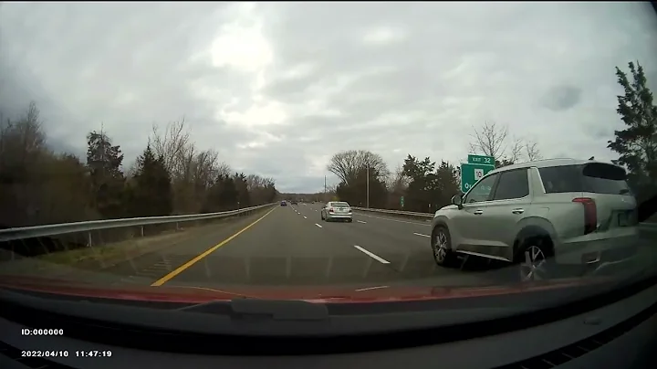 Drive on Interstate I 84 West Connecticut portion - April 10 2022