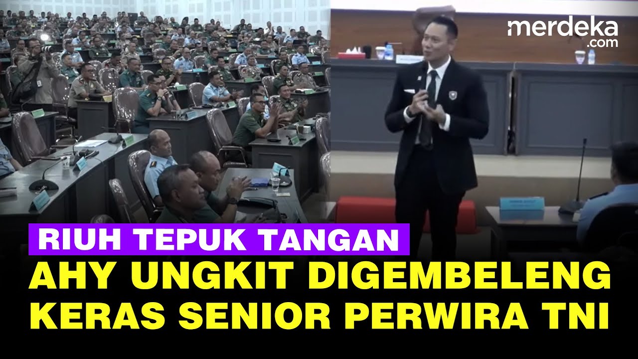 Satu Ruangan Riuh AHY Sapa Senior Perwira TNI Dulu Gembeleng Keras, Disambut Tepuk Tangan