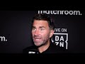 Eddie Hearn - Fury is very very good, Dillian was a bit too respectful in the build up 🥊🥊