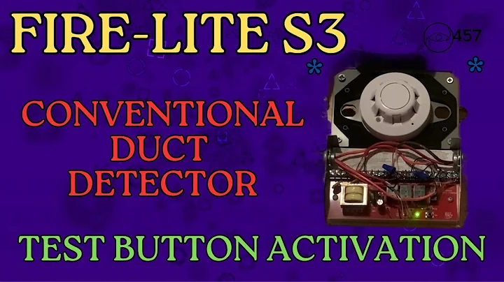 Conventional Duct Detector Test Button Activation on the Fire-Lite MS-9600UDLS