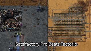 Satisfactory Pro Beats Factorio