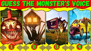 Guess Monster Voice  Choo Choo Charles, House Head, Megahorn, Car Eater Coffin Dance