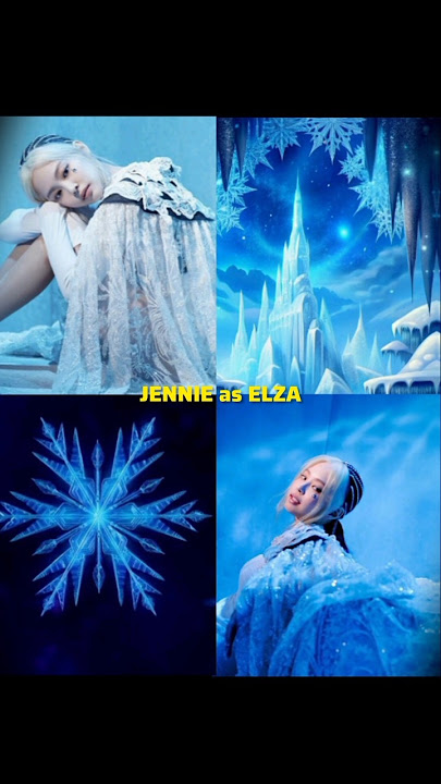 BLACKPINK member as Disney princess ❄️✨ #jennie #jisoo #lisa #rosé #blackpink #shorts
