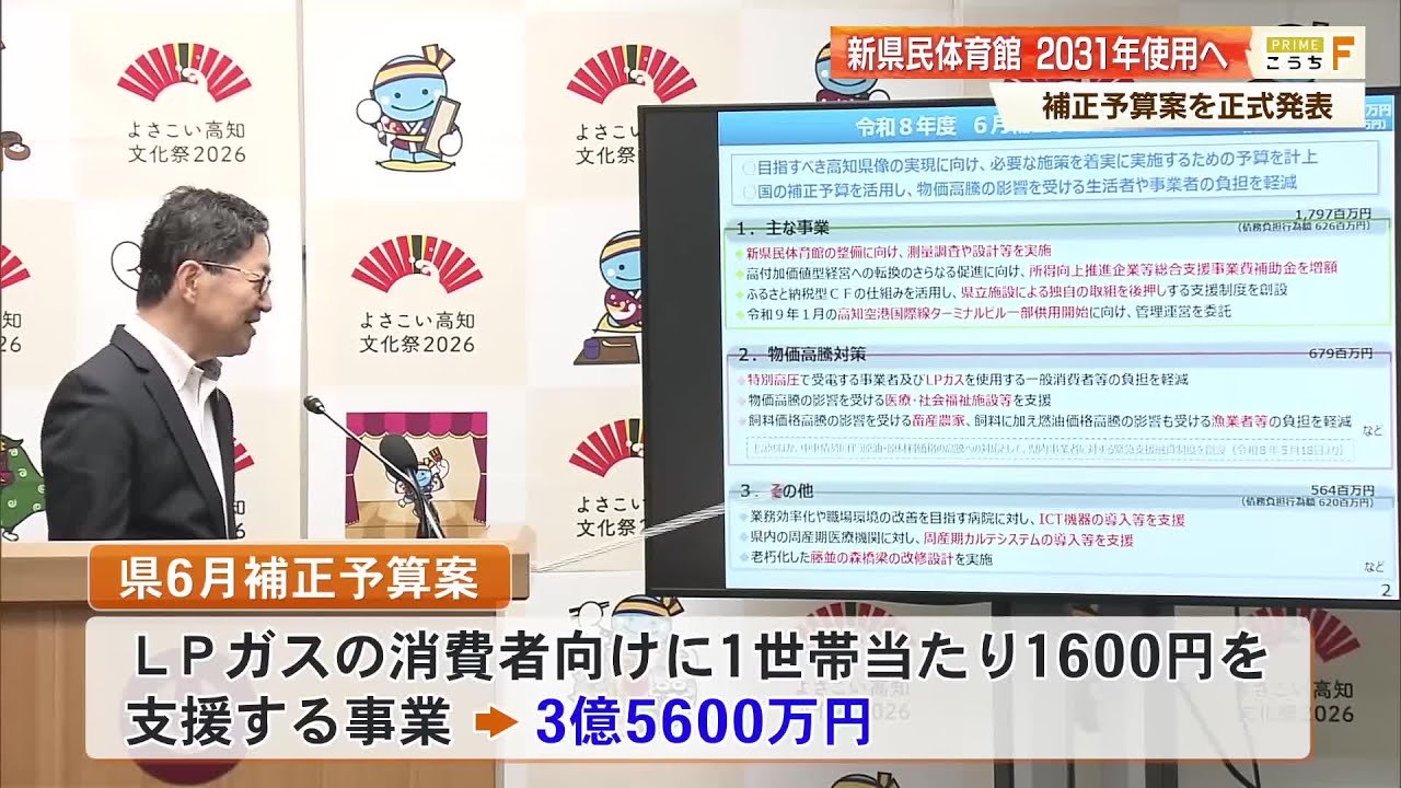 Kochi Prefecture to Provide 1,600 Yen Support to LP Gas Households