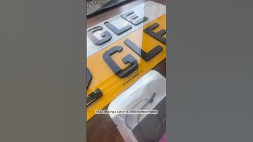 POV- Making a Set of 4D 3MM number plates #numberplates #fyp #privatereg #numberplate #asmr #satisfy