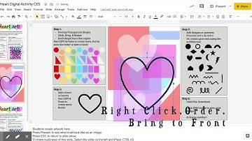 Digital Heart Valentines Day Art Activity for Distance Learning Google Slides