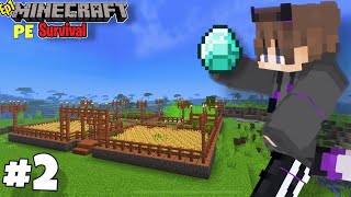 Minecraft PE Survival Series Ep 2 in Hindi | My 2nd Video 🔥