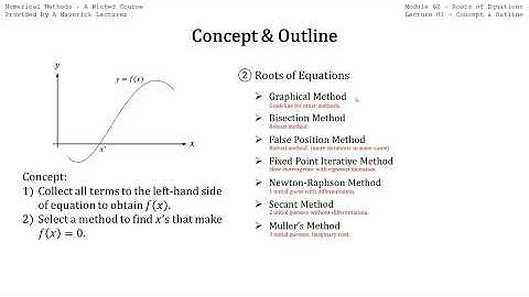 CFD 2025: 004 Review of Roots of Equations