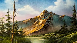 How To Paint A Beautiful Mountain Landscape In Oil  Paintings By Justin