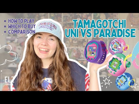 TAMAGOTCHI Uni vs Paradise REVIEW and TUTORIAL How To Play | Elz