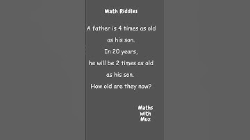 Math Riddle | Age Riddle | #Shorts