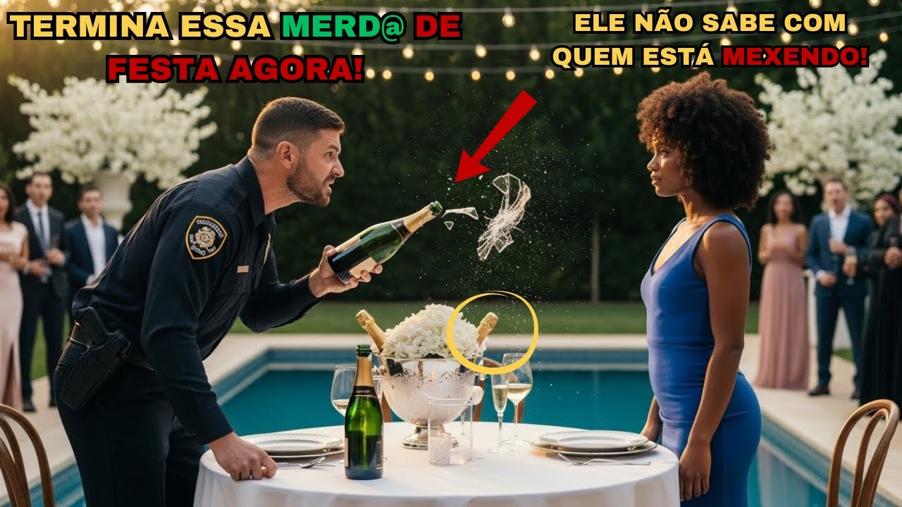 POLICIAL racista quebra toda  festa de aniversário de MULHER NEGRA. 2 minutos depois ele foi preso.