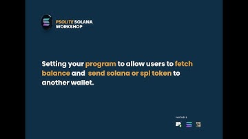 Session 2 - Fetching balance and  send Solana or SPL token | Psolite Solana Workshop