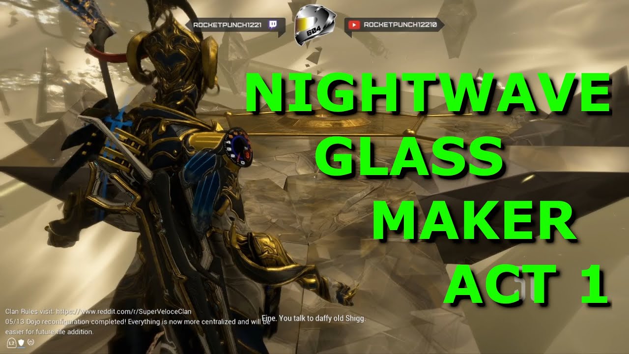 Warframe: Nightwave Series 3 The Glassmaker Clues & Puzzle Room + Tips & Thoughts in Description.