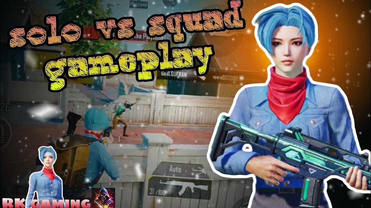 solo vs squad game play | 1 vs 4 bgmi Livik game play | RK gaming | new ...