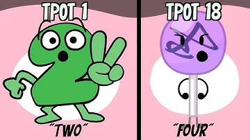 BFDI: Every TPOT Intro (1-18) Evolution | UPDATED as of TPOT 18