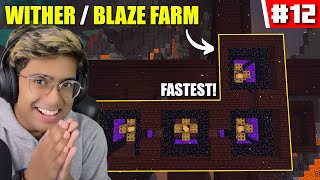 I built The FASTEST *WITHER / BLAZE FARM* - Minecraft SURVIVAL (#12)