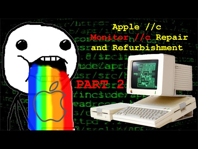 Apple IIc 9 Inch Green Monochrome Monitor Refurbishment - Part 2