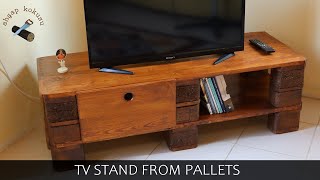 Make a TV Stand From Pallets