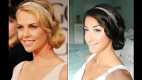 Charlize Theron Golden Globes 2012 Inspired Hair