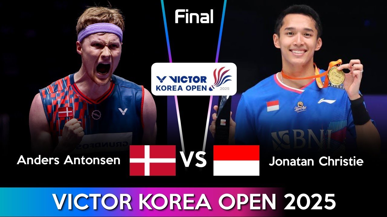 FANTASTIC FINAL ! Jonatan Christie (INA) vs Anders Antonsen (DEN) | Korea Open 2025 Badminton