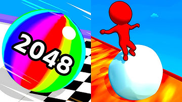 Ball Run 2048 vs Snow Race 🐻❄️ Max Level Gameplay Walkthrough Android iOS C7M6