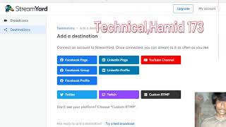 How To.Use StreamYard In Urdu  YouTube.Live Streaming,With.Screen Sharing.Technical.hamid YouTube