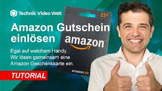Amazon Gutschein einlösen Handy 📱 Anleitung 2022