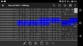 Hex Editing Files on a Mobile Phone screenshot 1