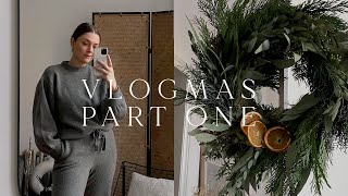 VLOGMAS PART ONE | Christmas Wreath Making & New In From Zara