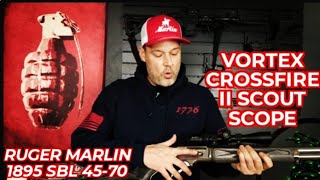 Vortex Crossfire ii Scout Scope 2-7x32 for the Ruger Marlin 1895 SBL Lever Action Rifle Unboxing