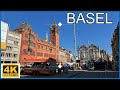 4k basel  switzerlandwalking tour  city centre