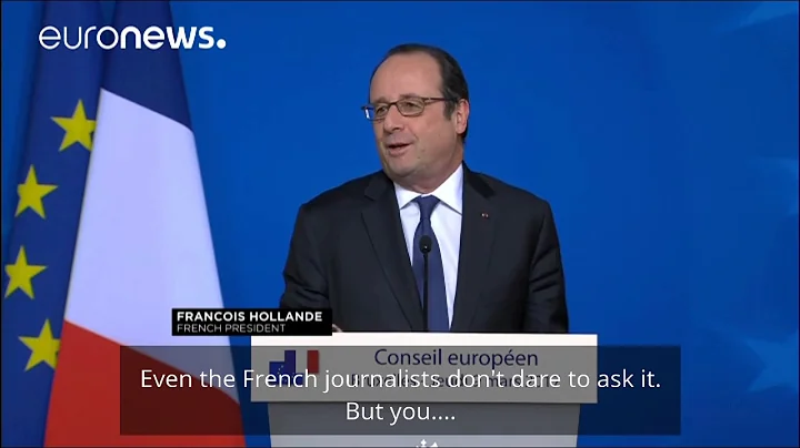 James Franey asks Franois Hollande the question no...