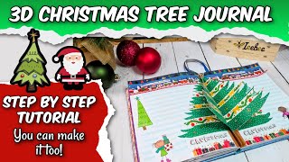 3D Christmas Tree Journal Page Tutorial Unboxing NEW IEEBEE Washi Tapes