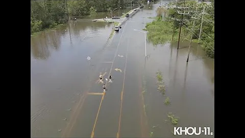 Drone 11 video of Hurricane Ida's effect on Slidell, Louisiana