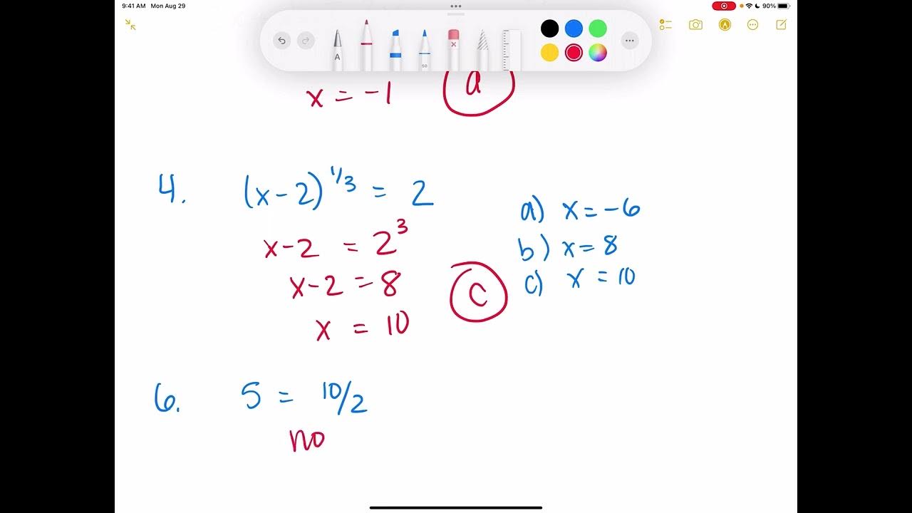 Precalculus P.3 Linear Equations and Inequalities examples YouTube