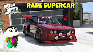 GTA 5 : FRANKLIN AND SHINCHAN STEALING RARE SUPERCAR 😯 FROM MILITARY BASE