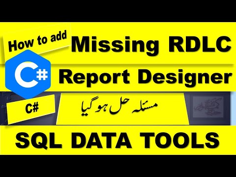 how to add Microsoft RDLC Report Designer in Visual Studio C#? ( RDLC file open in XML code Solved)