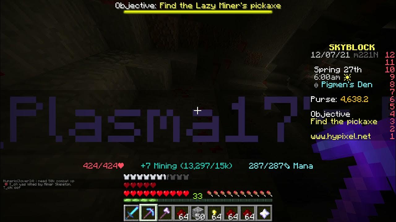 I mine redstone for a SC3000! (Hypixel Skyblock) YouTube