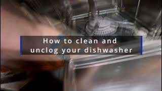 How to unclog and clean KitchenAid Dishwasher