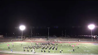PARKLAND HIGH SCHOOL FINALS T-BIRD MARCHING BAND PERFORMANCE COLOR GUARD