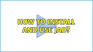 Ubuntu: How to Install and Use JAD?