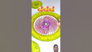 Oddly Satisfying Spirograph Drawing You Can’t Look Away From! 😍✍️ #spirograph #shorts #satisfying