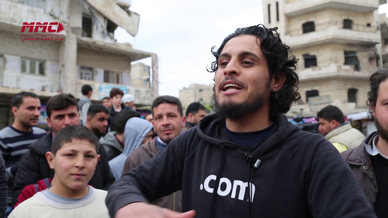 مظاهرة مدينة معرة النعمان في الذكرى الثامنة لثورة السورية 15-3-2019