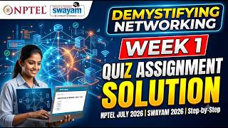 Demystifying Networking Week 1 Assignment Answers (July 2026) | NPTEL | Complete Solutions |